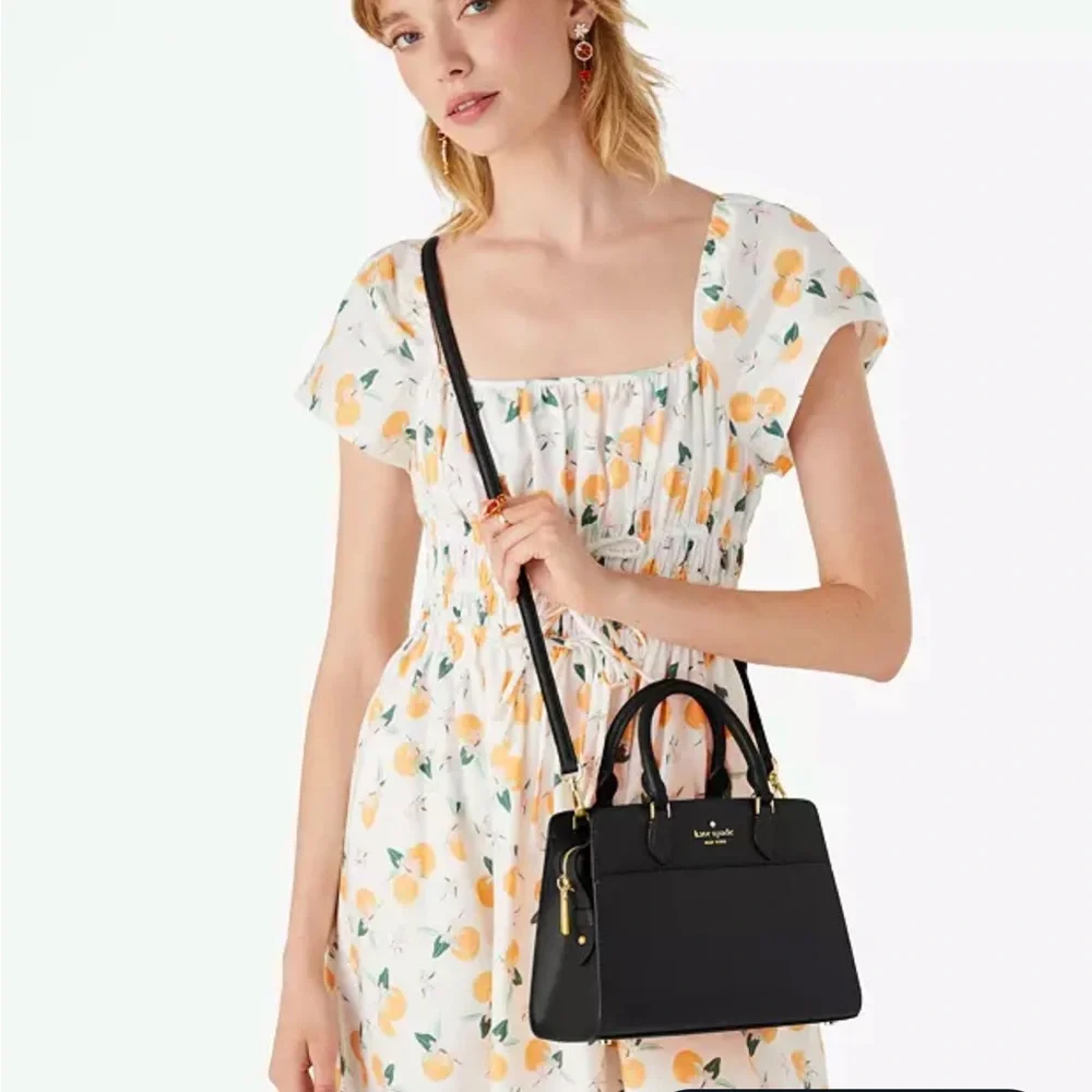 KATE SPADE Madison Saffiano Leather
(NWT
Small Satchel BLACK COLOR - Picture 4 of 13